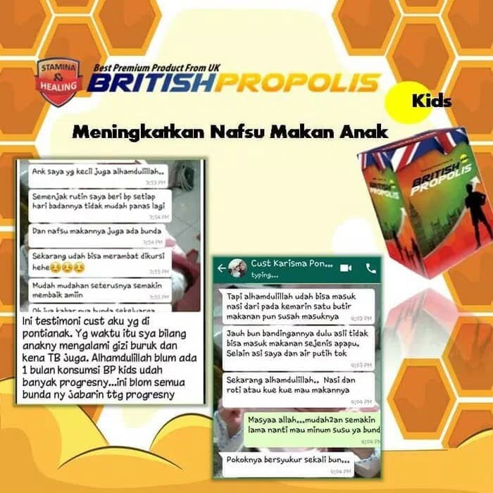 BRITISH PROPOLIS FOR KIDS | KHUSUS ANAK | VITAMIN ANAK NUTRISI OTAK KEKEBALAN TUBUH KESEHATAN ANAK