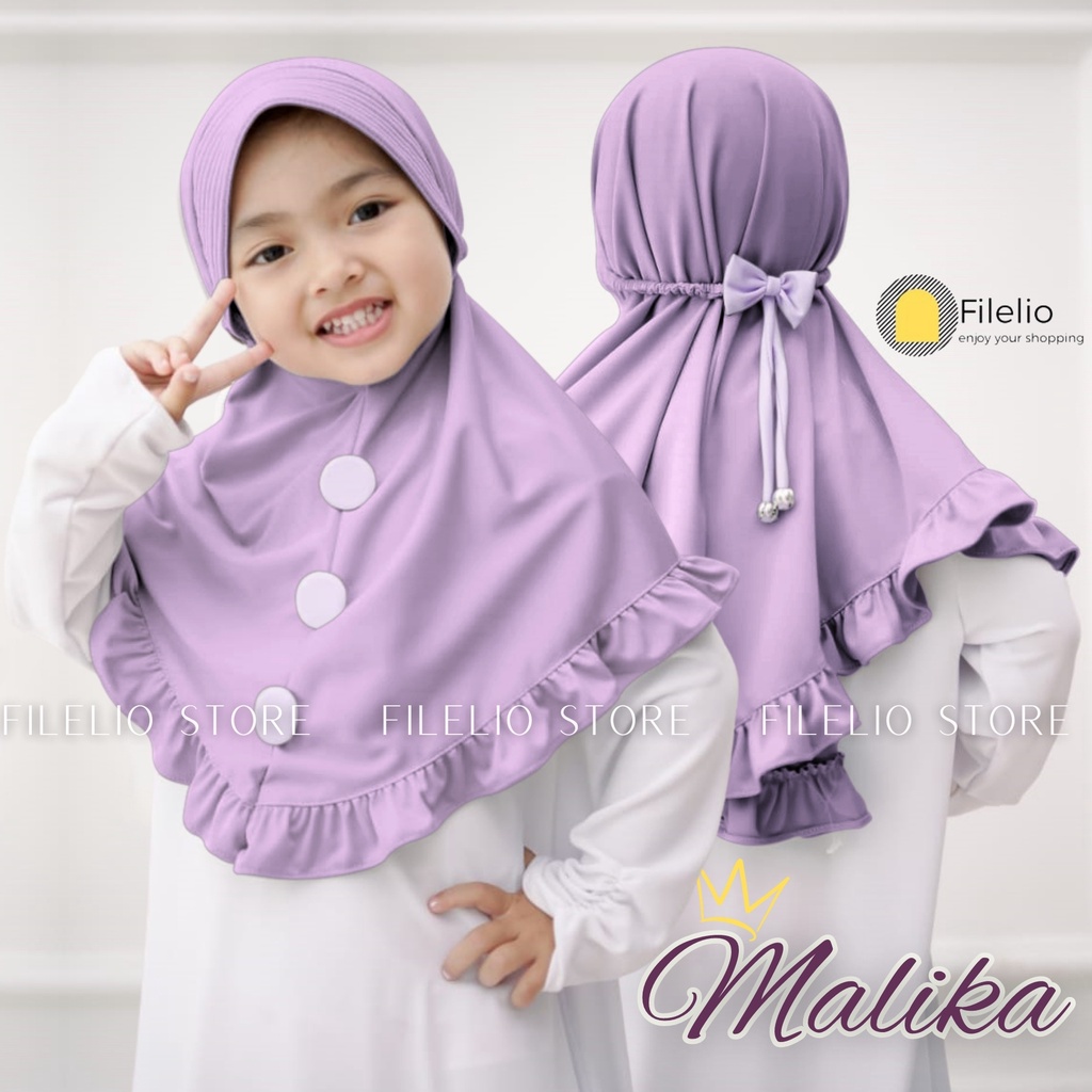 Kerudung Instan Anak TK Malika Pita Karet / Hijab Anak TK Kekinian / Hijab Anak TK Ped Tali Pita Karet / Jilbab Anak Variasi Ruffle / Jilbab Anak Perempuan / Jilbab Anak Jersey / Kerudung Anak TK / Bergo Anak Jersey / Bergo Anak TK