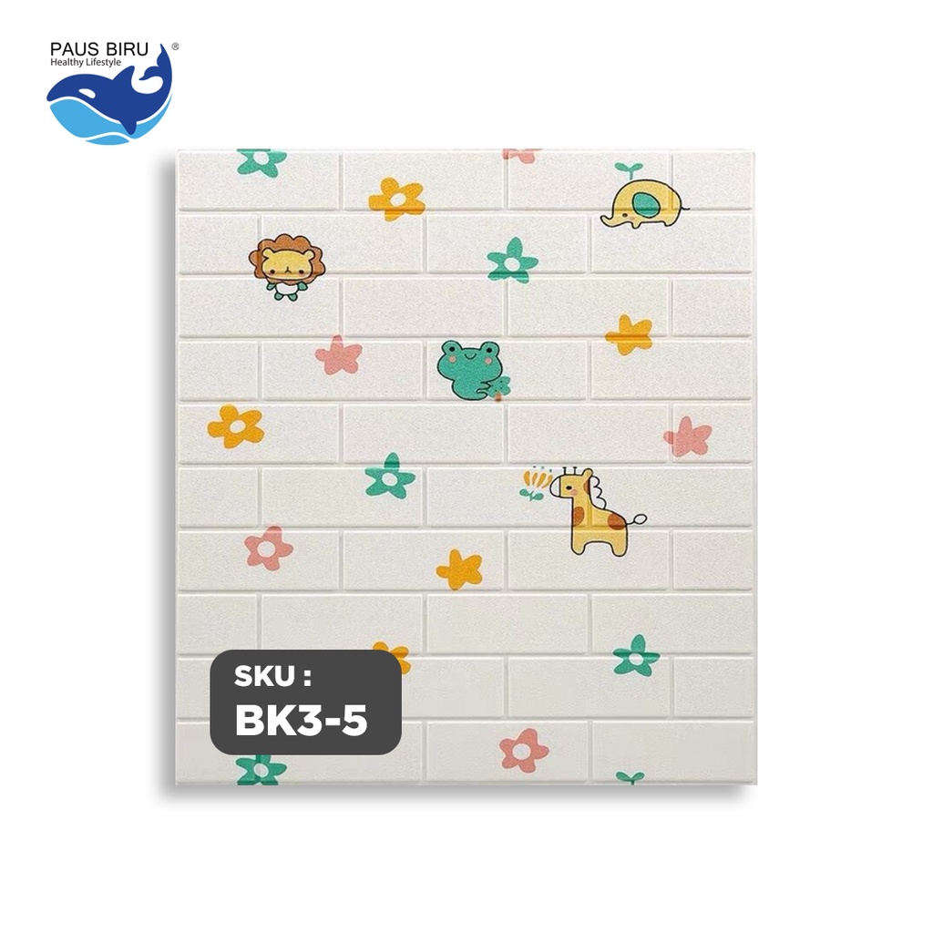 Paus Biru - Wallpaper dinding 3d motif gambar 70x77cm-ANIMAL