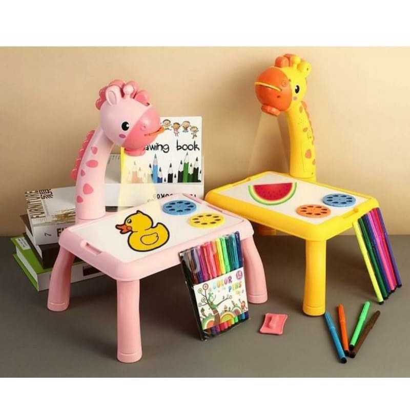 MAINAN ANAK MEJA PROYEKTOR / MENGGAMBAR / MEJA GAMBAR