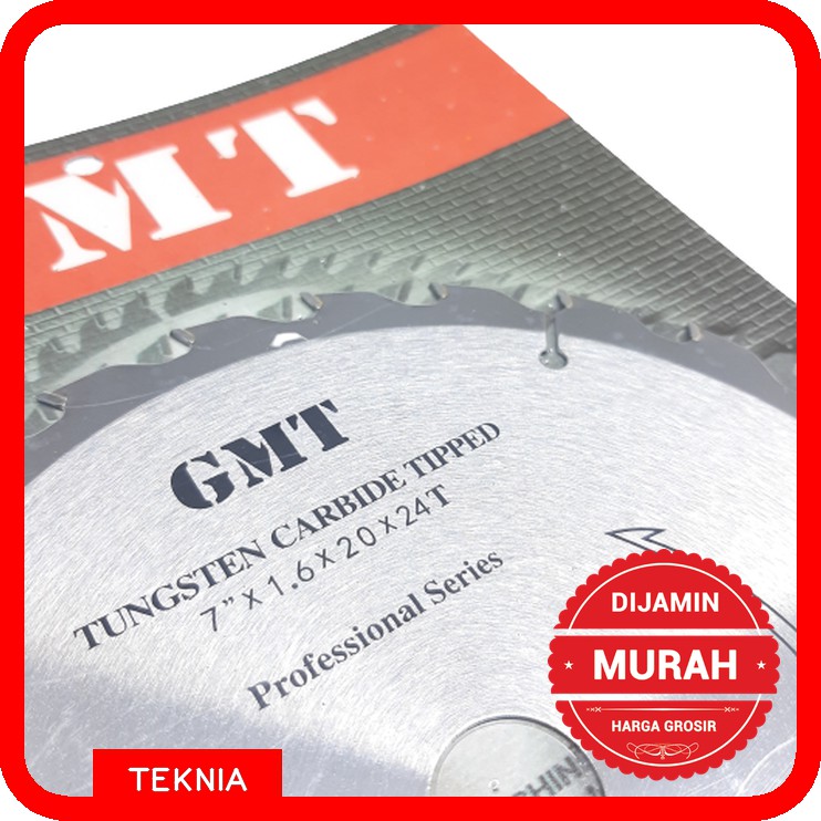 Mata Gergaji 7 &quot; x 24 T GMT Tipis - Tungsten Carbide Tipped