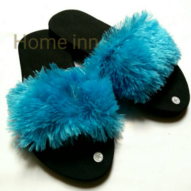 Sandal Selop Bulu import