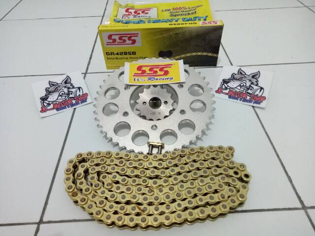 GearSet Sss 428 Cb150 Cbr150 Tiger Megapro Verza Sonic 150 Supra Gtr Vixion R15 Xabre Mxking Dll