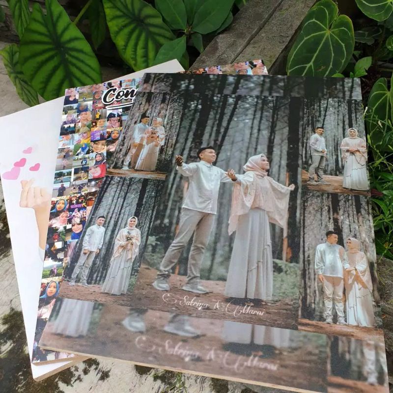 [BISA CUSTOM] Poster Kayu Walldecor Hiasan Dinding CETAK PHOTO  Ukuran 15 cm x 20 cm - 1520