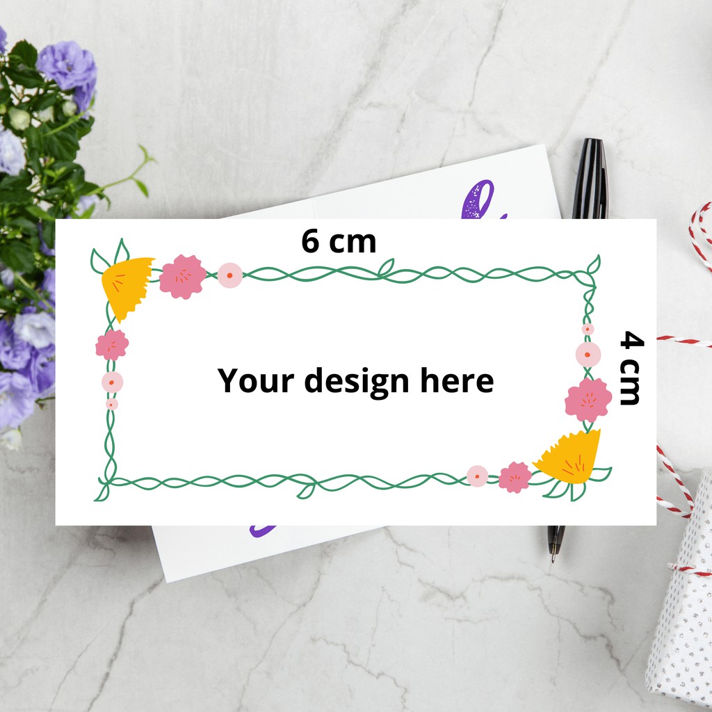 

6cm x 4cm | Thankyou Card / Thanks Card / Kartu Terima Kasih