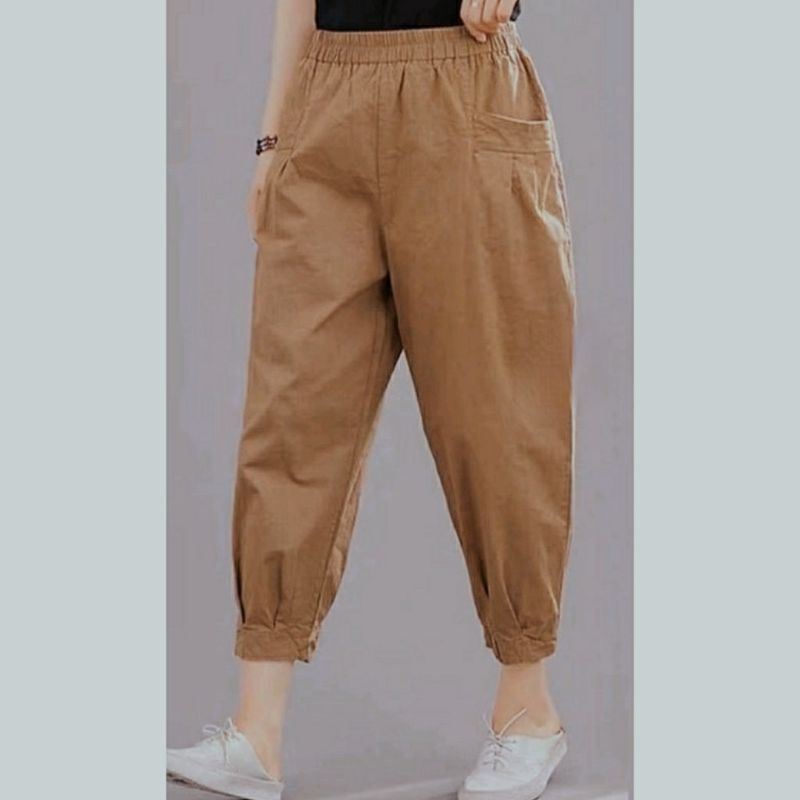 CELANA HARUKA PANTS HINATA BAGGY WILLOW KOREAN