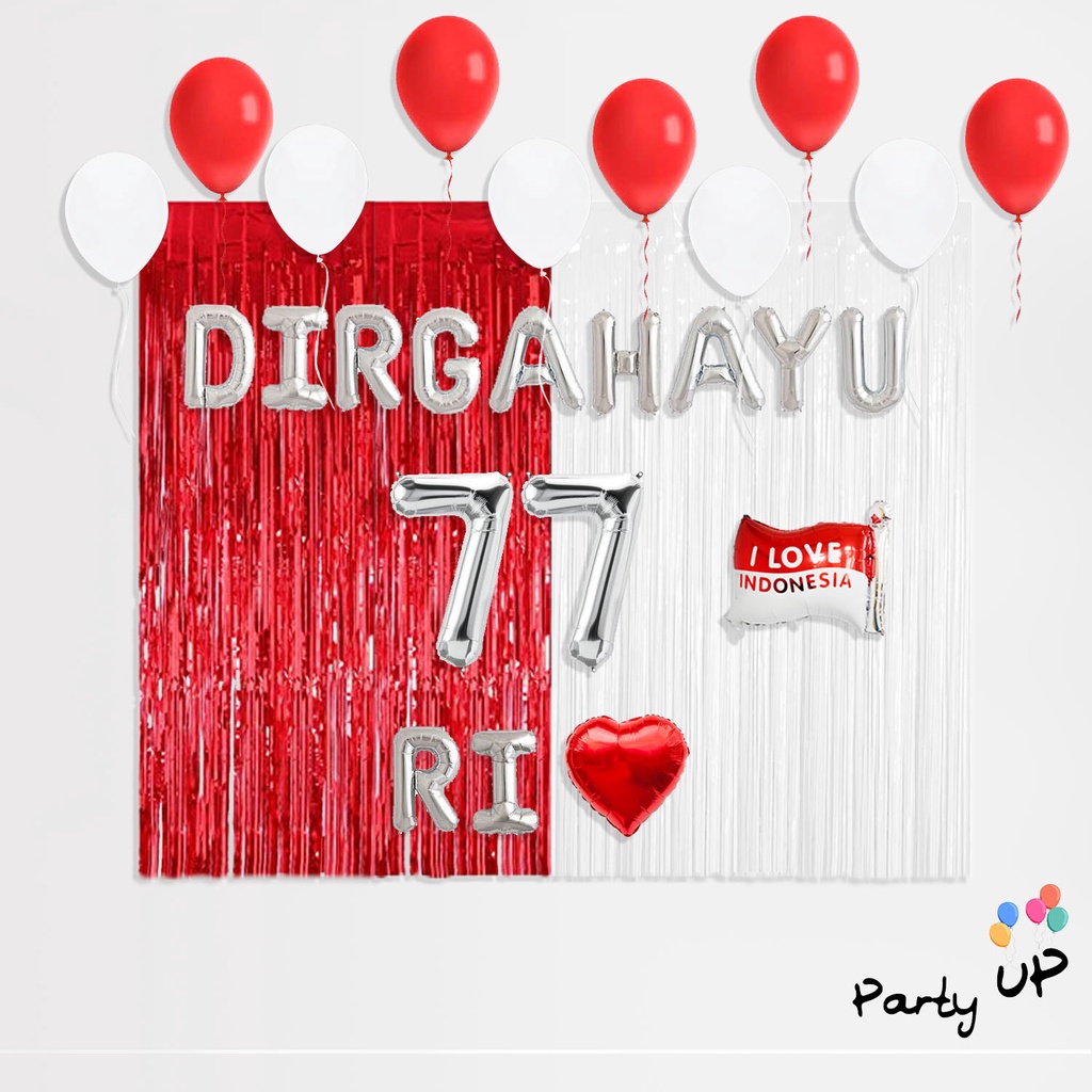 Jual Paket Dekorasi Pesta Hut Ri 17 Agustus Dirgahayu Ri Balon Shopee Indonesia 4545