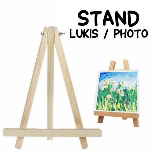 

Promo Murah|Easel / Stand Lukis / Photo untuk ukuran 30x40cm Mini Easel