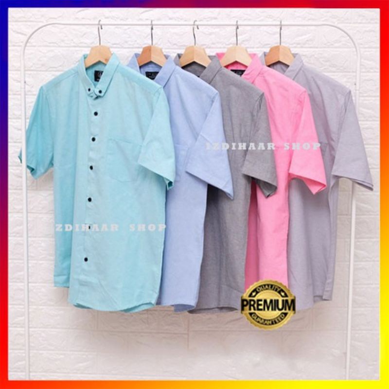 KEMEJA PRIA MENS POLOSAN LENGAn PENDEK COOLMAN PAKIAN PRIA CASUAL PAKAIAN DINAS PNS KERJA SIZE MLXL