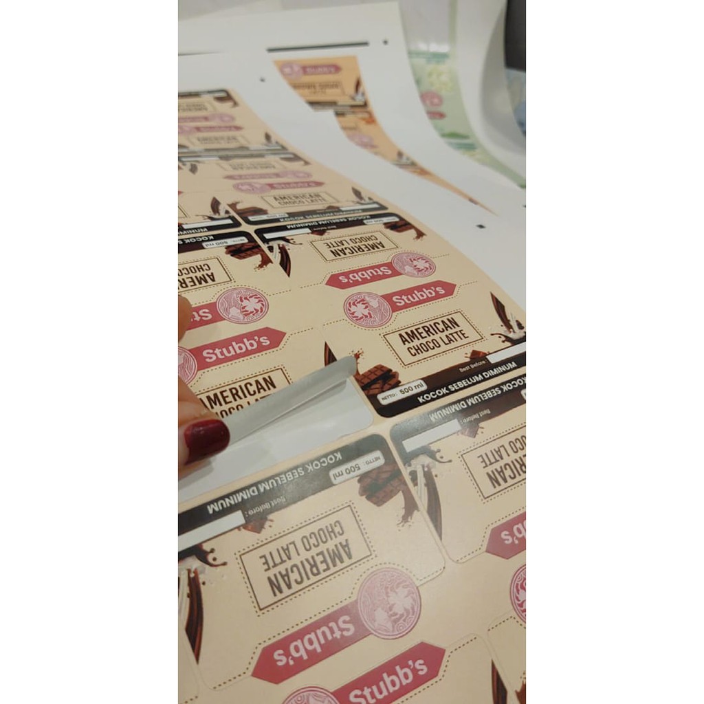 

STIKER VINYL LABEL KEMASAN MURAH FREE DESAIN LANGSUNG JADI