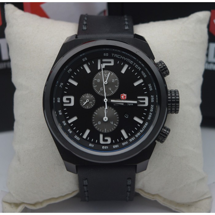 Expedition E 6356 Full Black, Jam Tangan Pria, Original