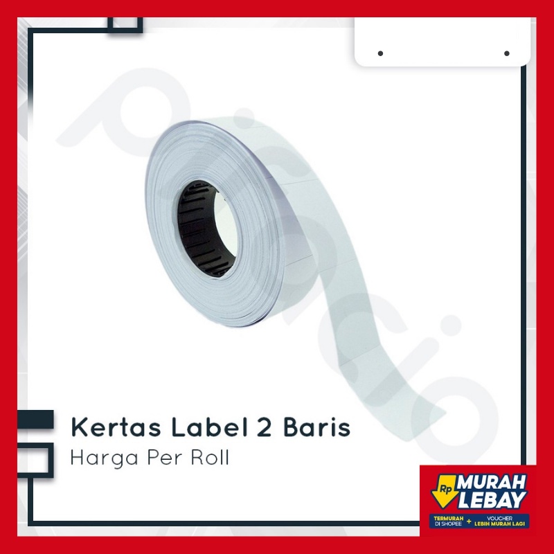 

[COD] KERTAS LABEL HARGA/ REFILL 2 BARIS 1 ROLL