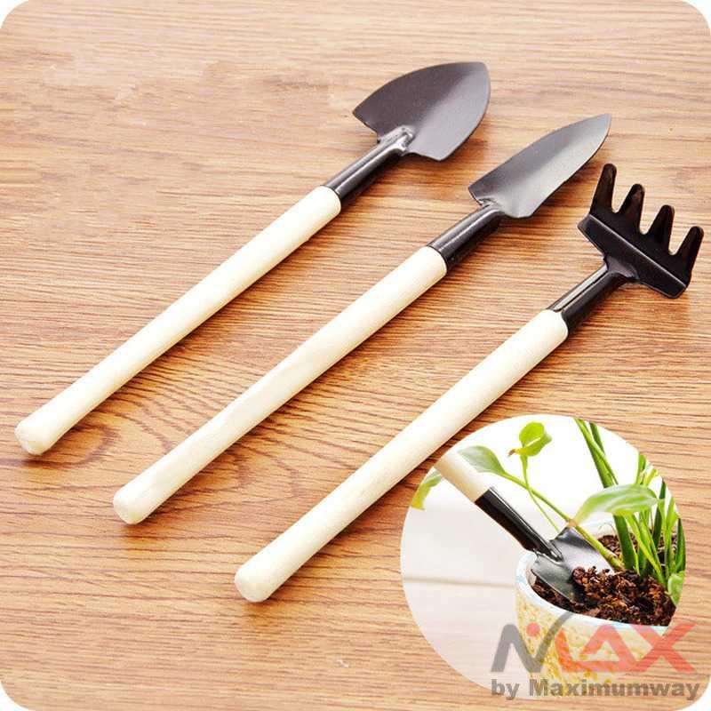 Perawatan Taman &amp; Tumbuhan EPOCH Set Sekop Mini Tanaman Hias Shovel Spade 3 PCS - LXY549 Warna Hitam