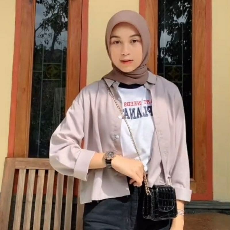 ootd hijab crop top