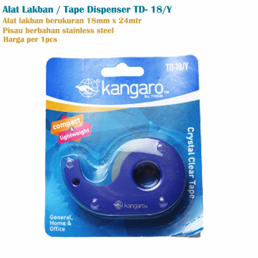 Alat Lakban - Tape Dispenser TD-18/Y Kangaro