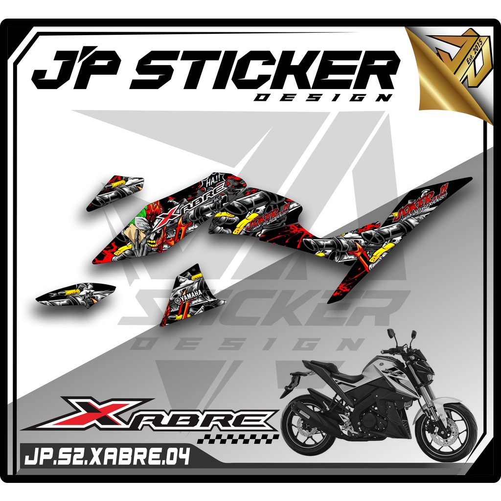XABRE STICKER STRIPING XABRE - STIKER STRIPING LIST MOTOR YAMAHA XABRE VARIASI HOLOGRAM (JP.S2) 04