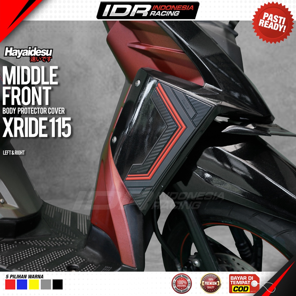 Hayaidesu Xride 115 Body Protector Middle Front Cover Aksesoris Yamaha