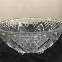 NEW Mangkok Saji Kaca Besar Kedaung RB2600 Motif Daun Bunga