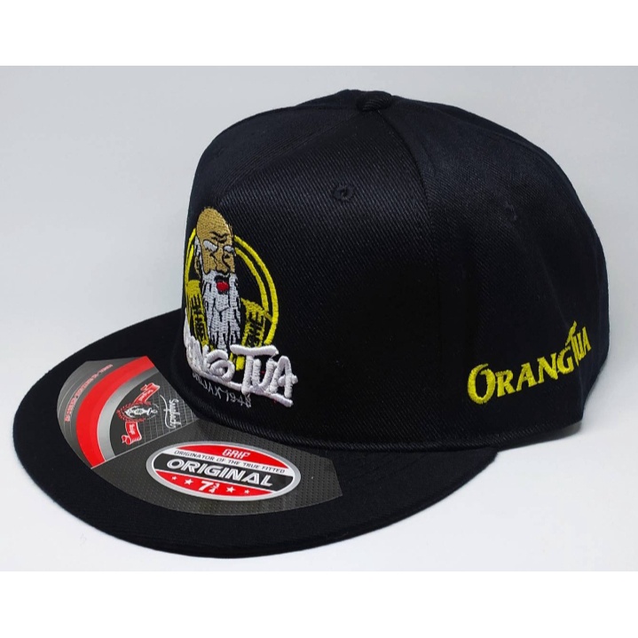 Topi Snapback Distro Topi Pria dan Wanita Logo Orang Tua