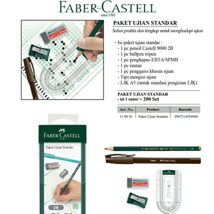 

Mantap Paket Ujian Standar Faber-Castell Bagus