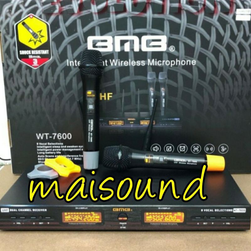 MIC WIRELESS BMB WT 7600 HANDHELD MICROPHONE BMB WT7600 ORIGINAL