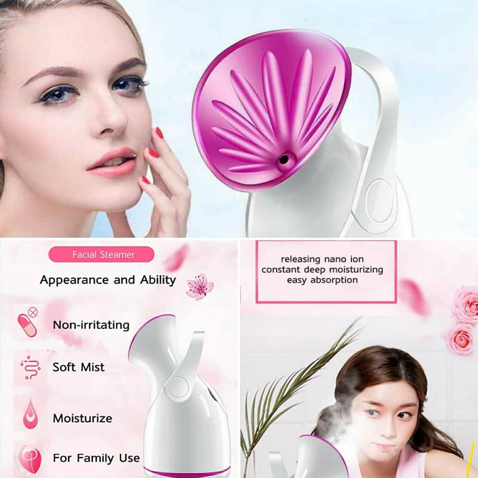 Facial nano steamer alat uap wajah elektrik