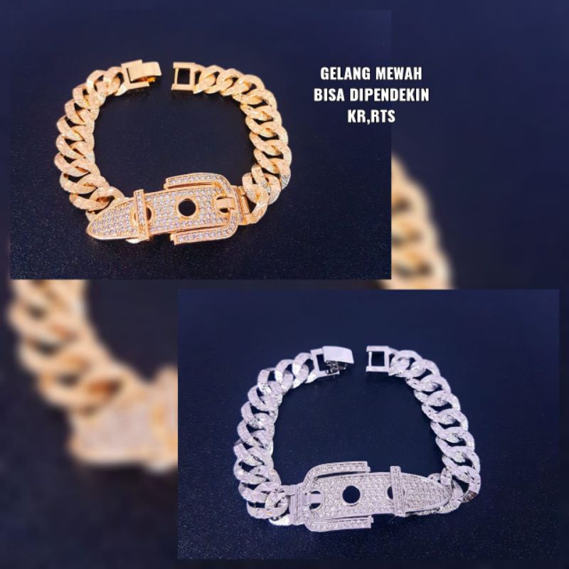 gelang sisik naga titanium Nbc.medan, xuping, tembaga import,mewah,model baru,BISA REQUEST UKURAN