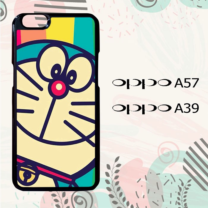 Casing OPPO A57 | OPPO A39 Custom Hardcase HP Doraemon Rainbow L0129