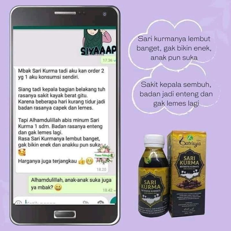 SARI KURMA+TEUWEL BATRISYIA / SARI KURMA ASLI/ PREMIUM/ ENAK/ GA ENEK