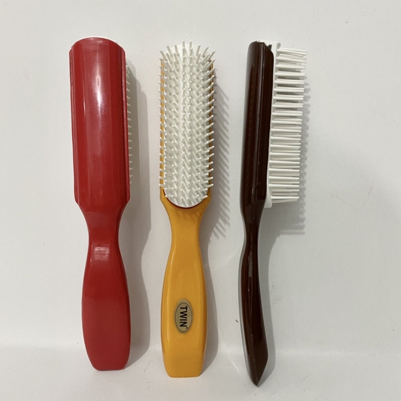 Sisir rambut Twin model sikat warna warni / Sisir Rambut kokoh / Sisir rambut murah