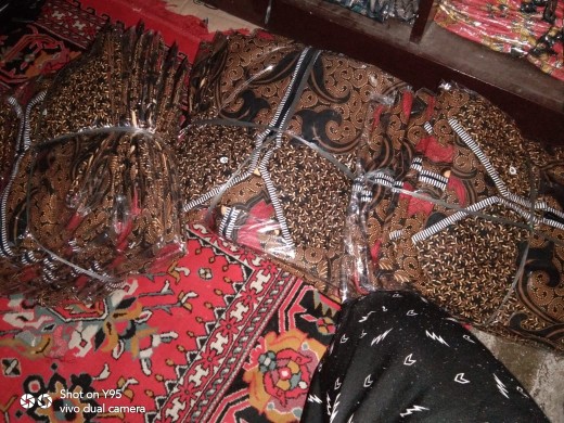 Gamis Batik Peplum Sogan | Gamis Batik Solonan | Gamis Batik Terlaris