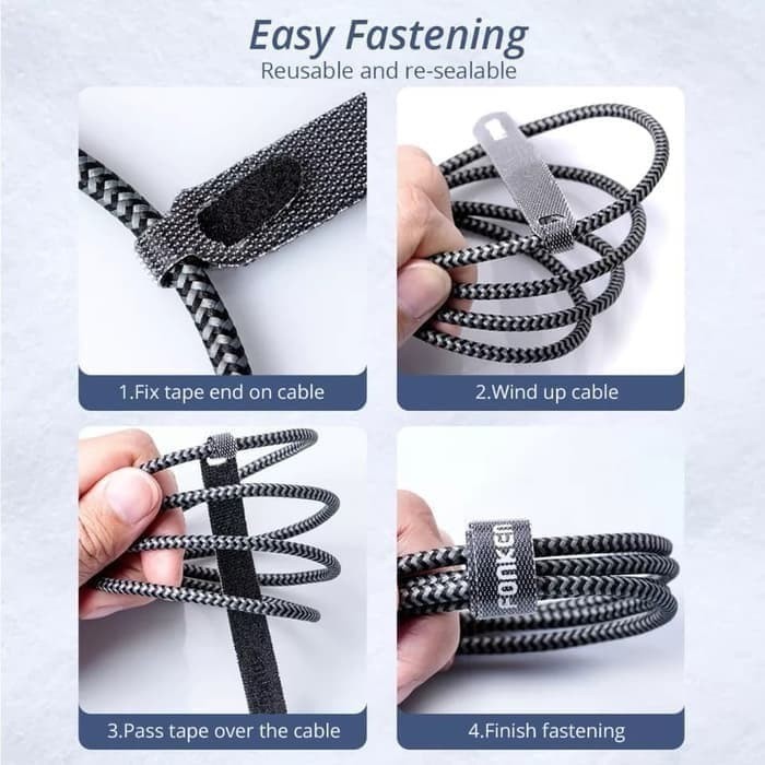 Velcro FONKEN Strap Cable Pengikat penjepit penggulung kabel