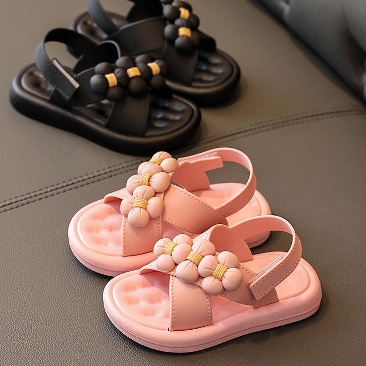 지 Sandal Anak Perempuan Sepatu Anak Perempuan Jelly sandal sandal bunga（1-10 tahun） Special