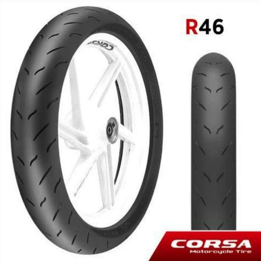 BAN MATIK CORSA PLATINUM R46 90/80-14 RING 14 SOFT COMPOUND NB TIDAK ADA BUNGKUS