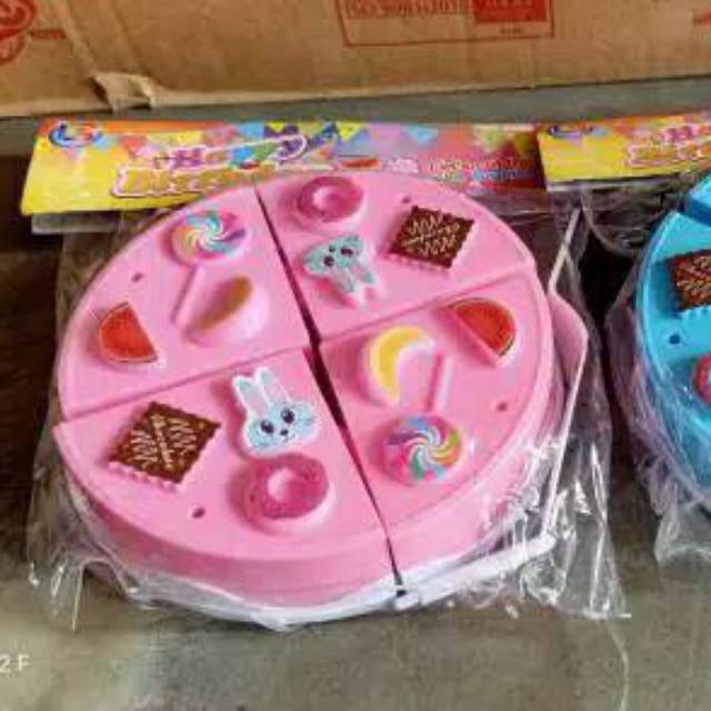 LD 1 Mainan kue tart ulang tahun / mainan kue potong ulang tahun