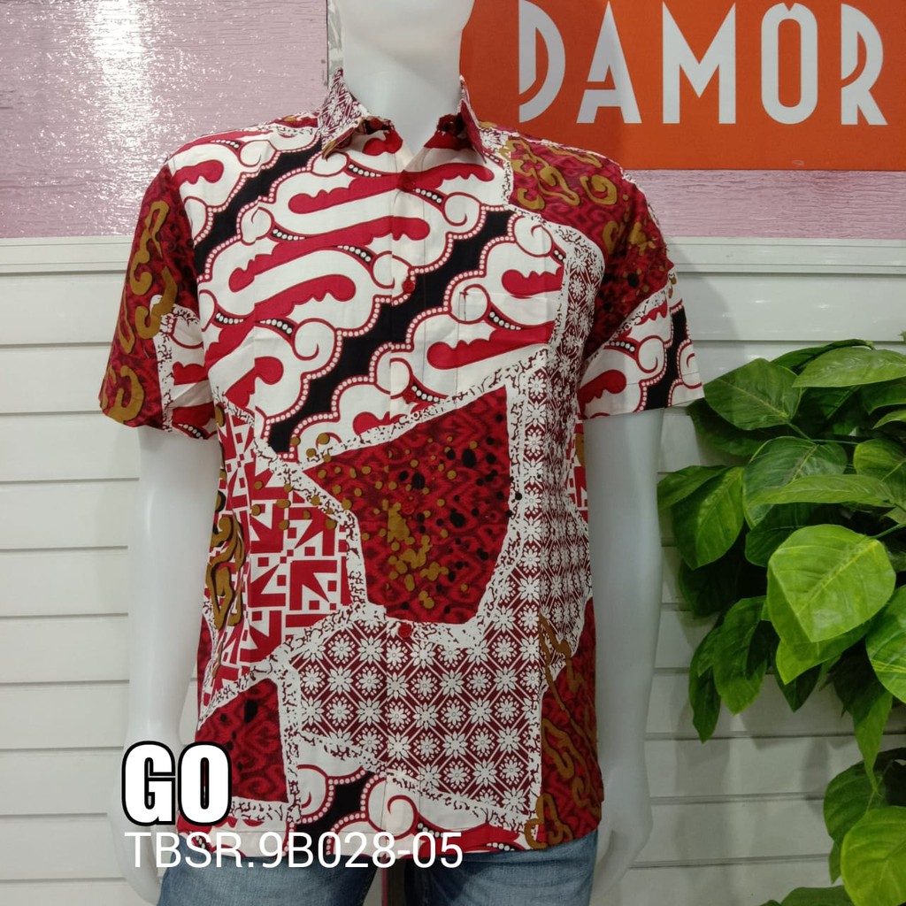 gof DAMOR (CRESSIDA) KEMEJA BATIK LENGAN PENDEK PRIA REGULER Baju Batik Cowok