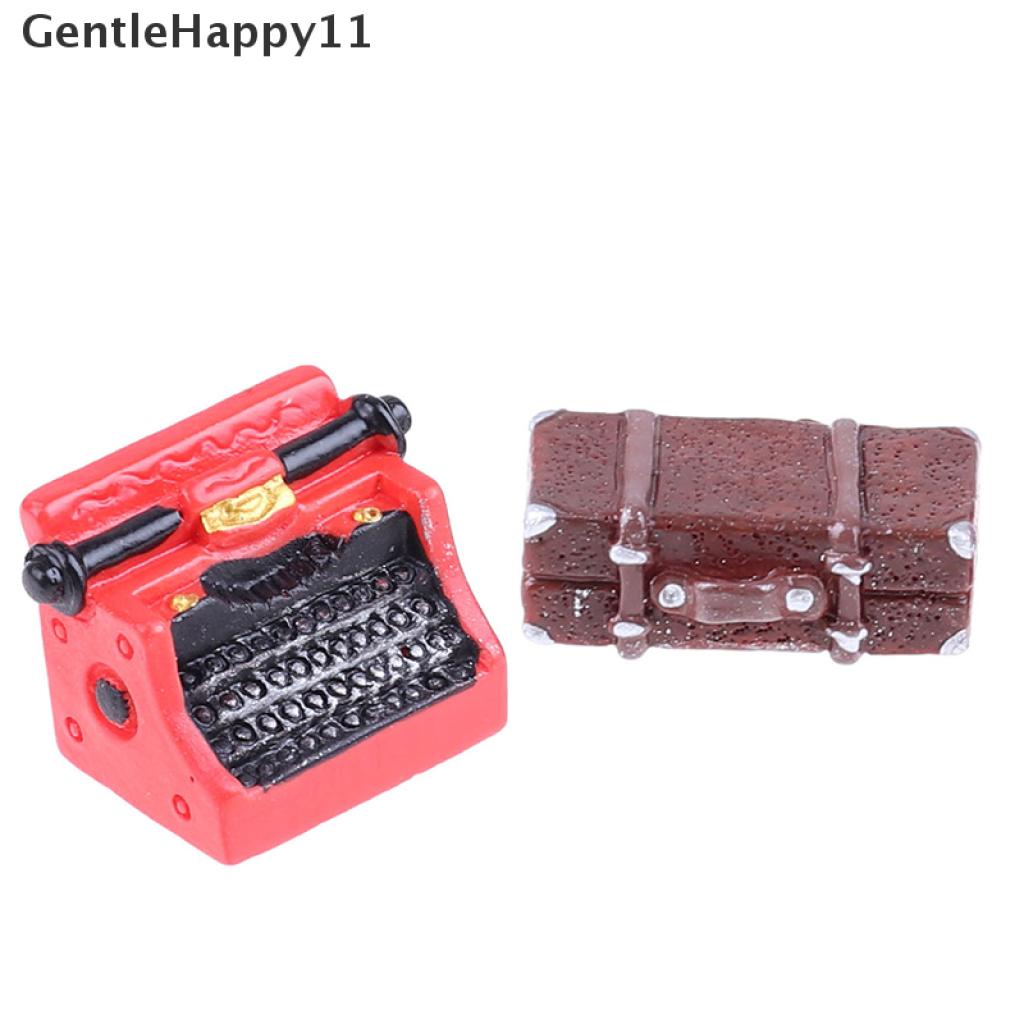 Gentlehappy Miniatur Furnitur Rumah Boneka Diy Gaya Retro