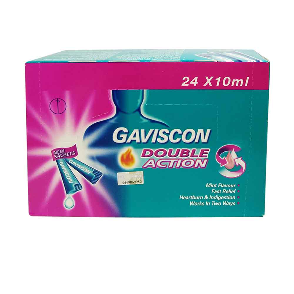 Jual GAVISCON Double Action Liquid Sachet 10ml (24 Sachets) | Shopee ...