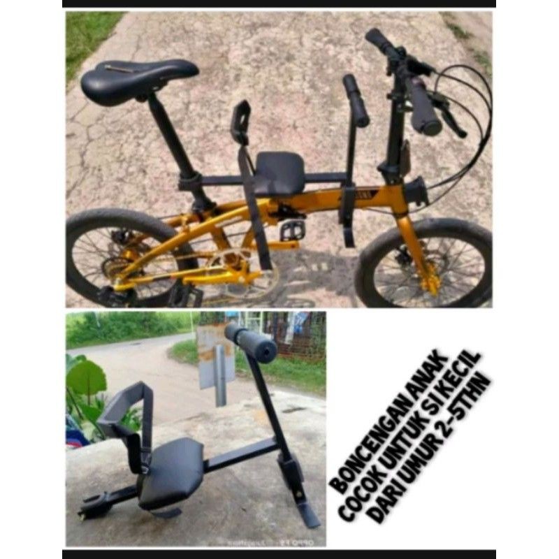 BONCENGAN SEPEDA LIPAT/BONCENGAN SEPEDA MINION/BONCENGAN DEPAN SEPEDA