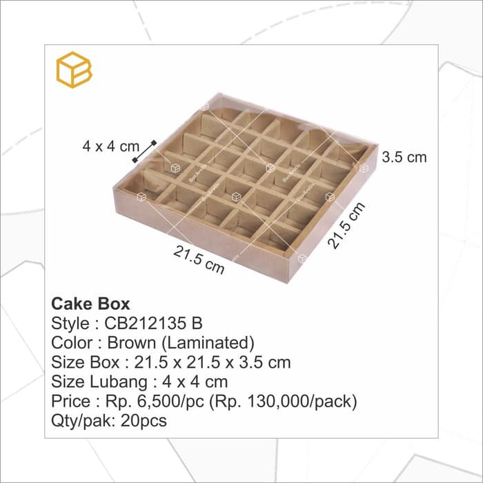 

Dijual Box Nastar Sekat Mika/Dus Kotak Sekat/Box Cookies Gift TC - CB212135 B Limited