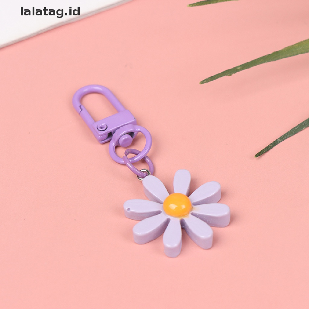 Gantungan Kunci Bentuk Kartun Bunga Bahan Resin Untuk Tas