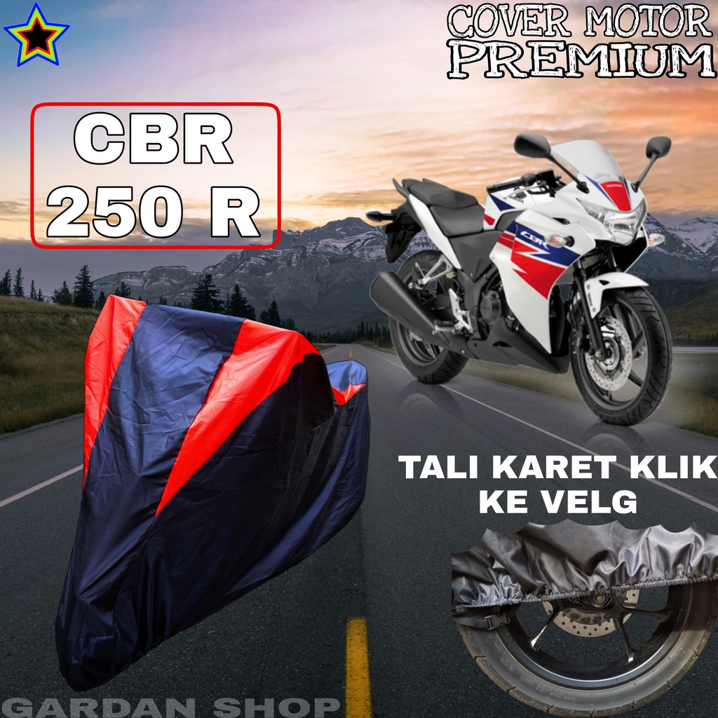 Sarung Motor CBR 250 R Hitam MERAH Body Cover Penutup Pelindung Motor Cbr PREMIUM