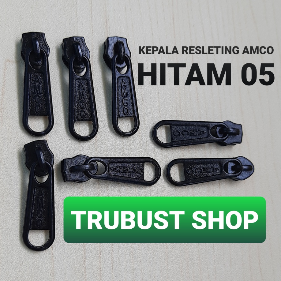 kepala releting tas sleting seleting 05 amco jual per pack isi 100pcs