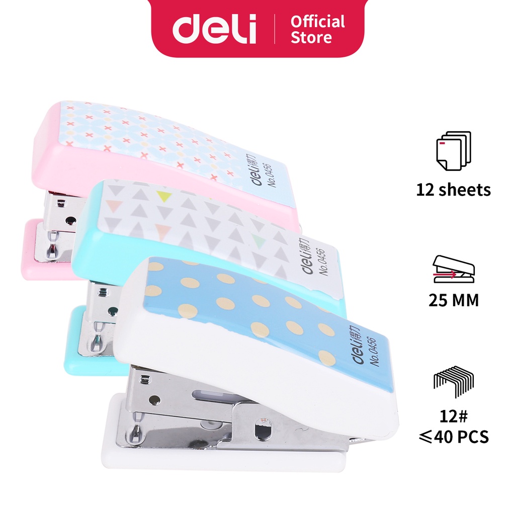 

Deli Mini Stapler Set #12 Isi 24 6 26 6 0456