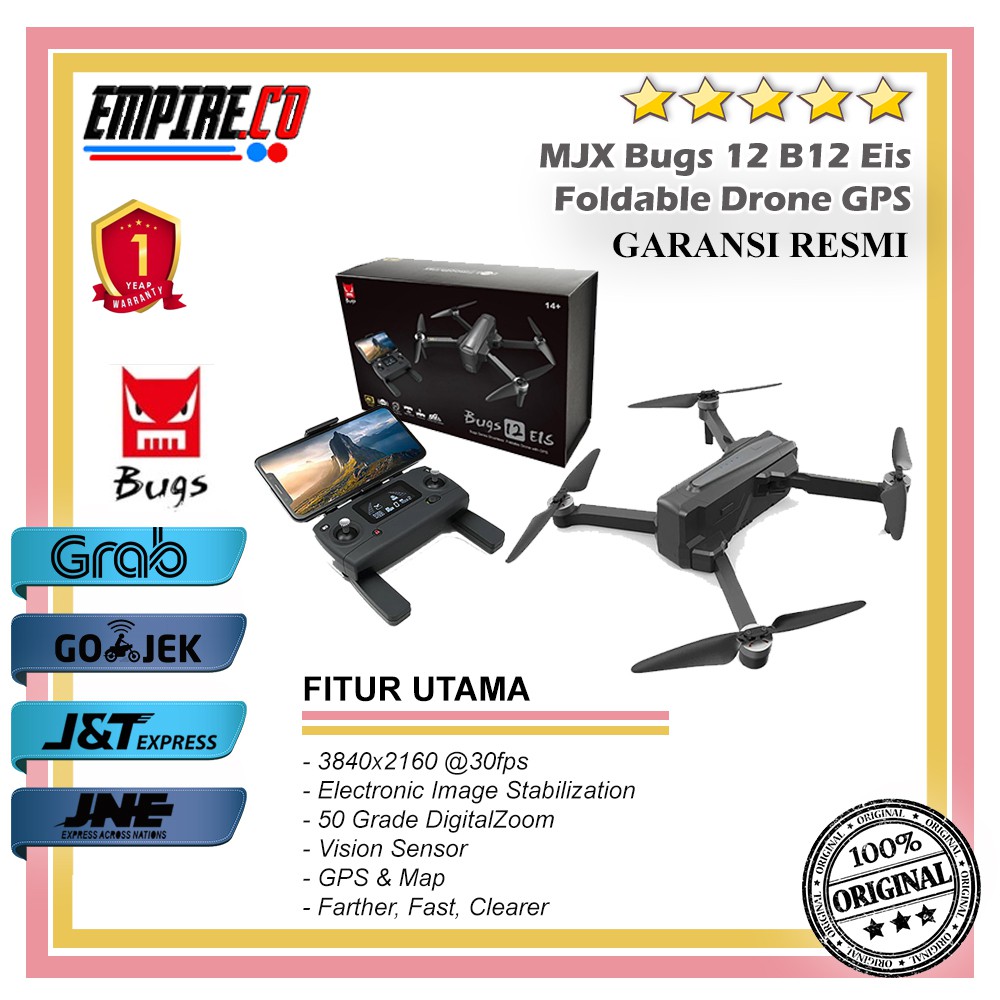 MJX Bugs 12 /B12 EIS Foldable Drone With GPS 5G 4K