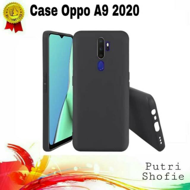 OPPO A9 2020 - OPPO A5 2020 CASE SLIM MATTE SOFT CASE - BLACK
