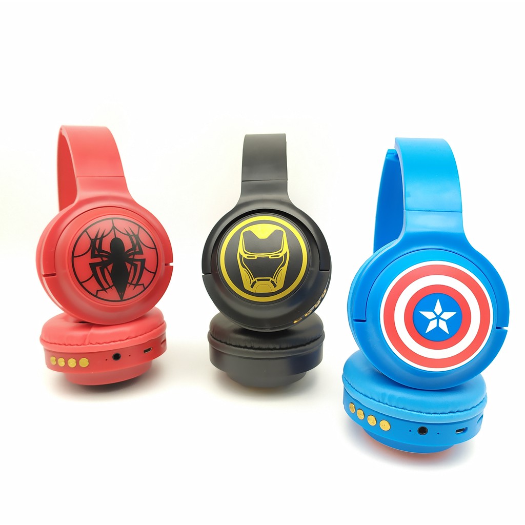 Headphone AVENGERS Spiderman Iron man Captain America Hulk Headset karakter