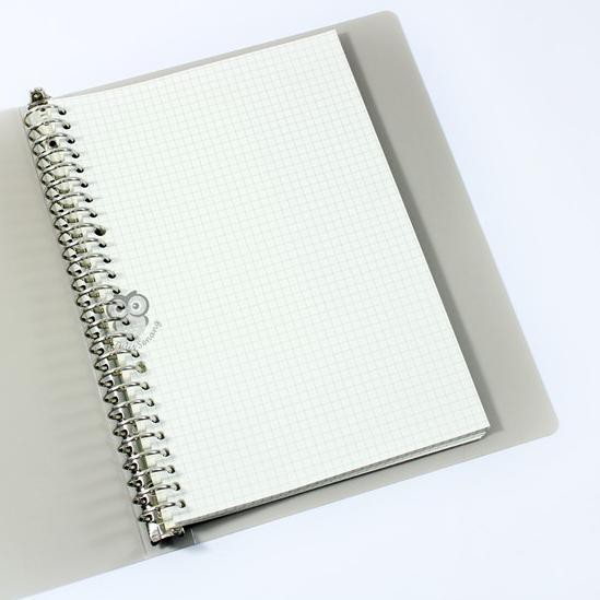 

Binder B5 Cover Transparan Grey&White