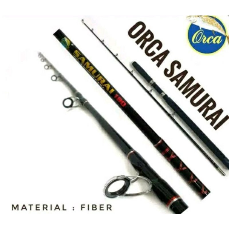 Joran Sambung 2 Orca Samurai 240 Bahan Solid Blank