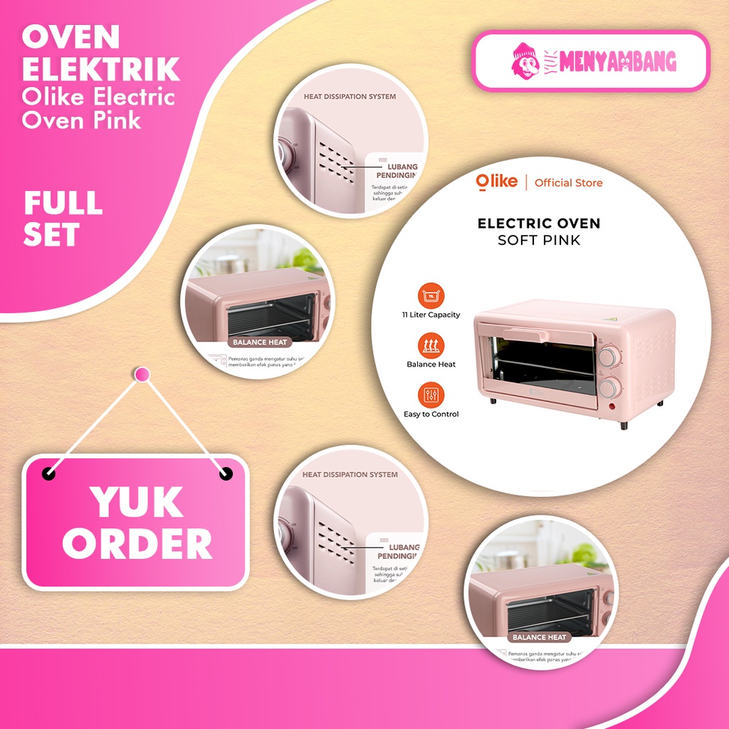 42260 | Olike Electric Oven Pink | Olike Electric Oven Pink